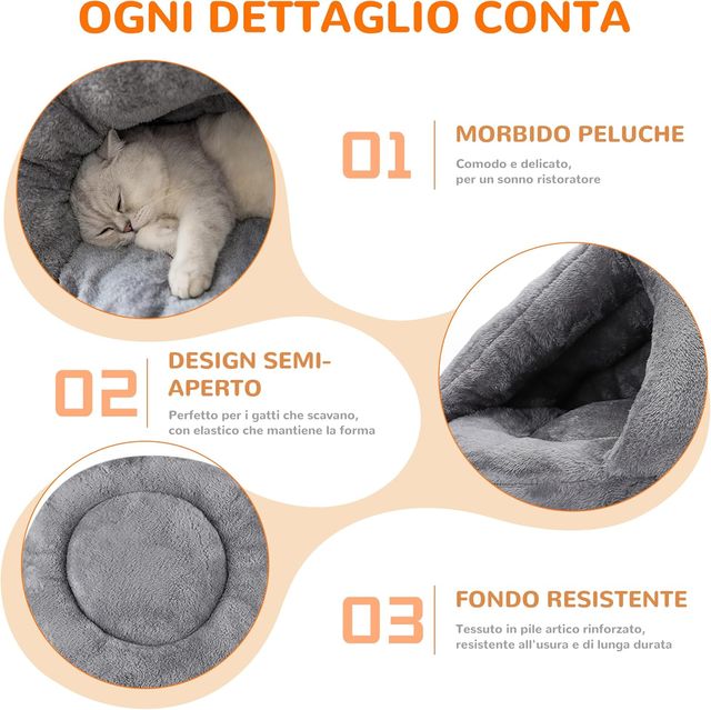 Cama para mascotas suave y acogedora