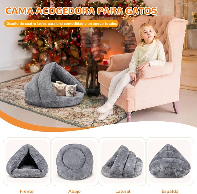Cama para mascotas suave y acogedora