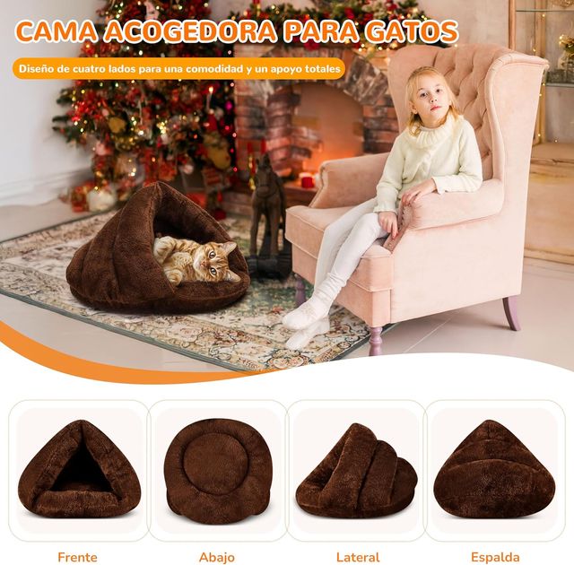 Cama para mascotas suave y acogedora