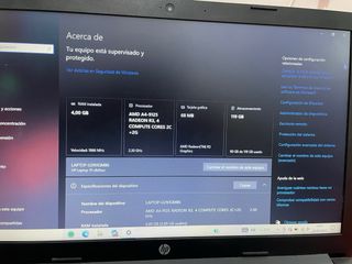 Portátil HP Negro/Gris