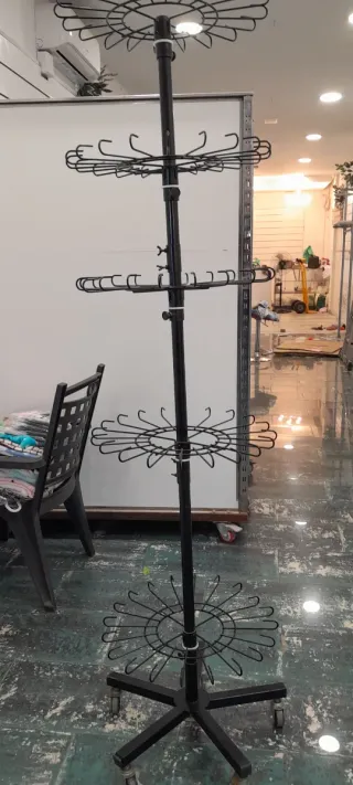 Expositor Giraterio negro 5 niveles