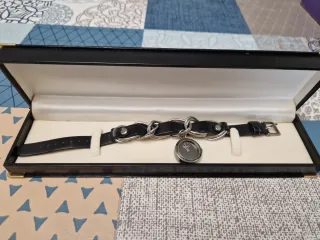 Reloj pulsera cuero+Caja