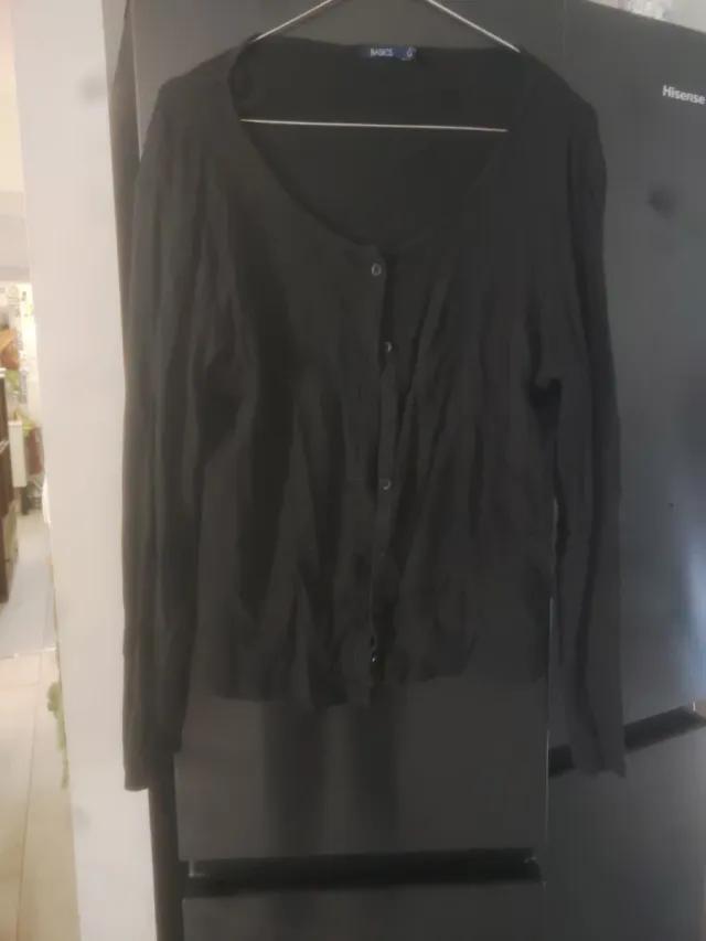 Chaqueta de punto Basics negra Talla G