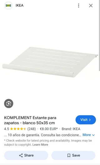4 Baldas para zapatos IKEA