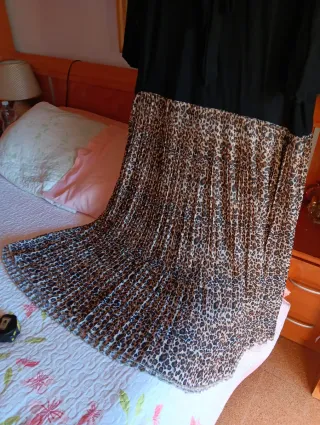 Vestido estampado animal elástico