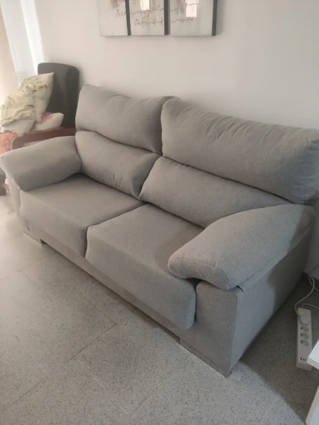 Sofá de 2 plazas gris