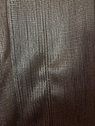 Kimono fular dorado con flecos