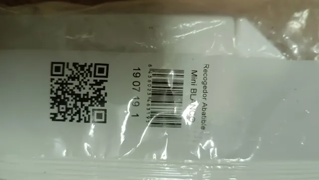 Recogedor Abatible Mini Blanco