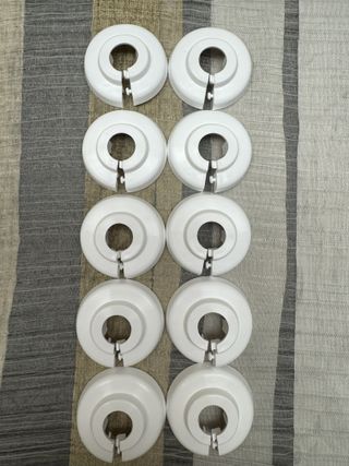 Rosetas para tuberías de calefacción (2 unidades)