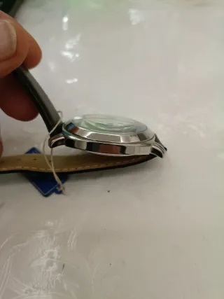 Orologio Aldex Uomo Bianco Pelle Nera