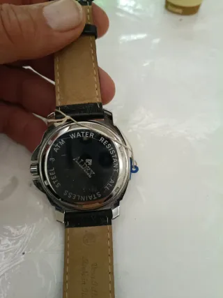 Orologio Aldex Uomo Bianco Pelle Nera