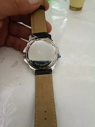 Orologio Aldex Uomo Bianco Pelle Nera