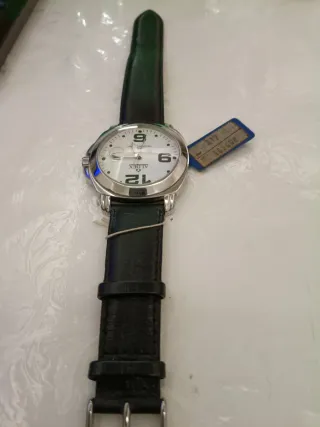 Orologio Aldex Uomo Bianco Pelle Nera