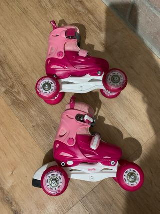 Patines rosas ajustables talla 27-30