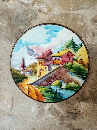 2 Piatti Decorativi in Ceramica