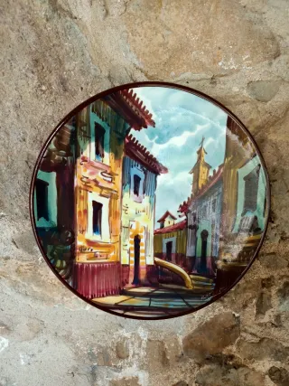 2 Piatti Decorativi in Ceramica