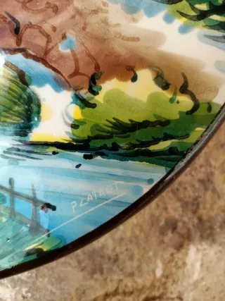 2 Piatti Decorativi in Ceramica