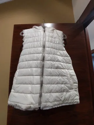 Chaleco reversible mujer gris