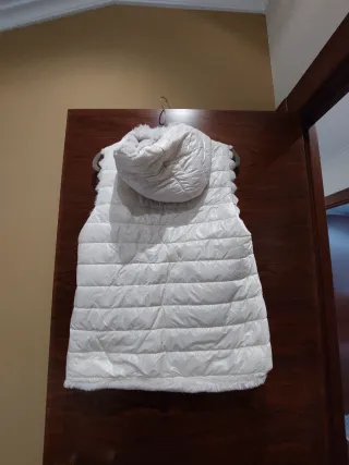 Chaleco reversible mujer gris