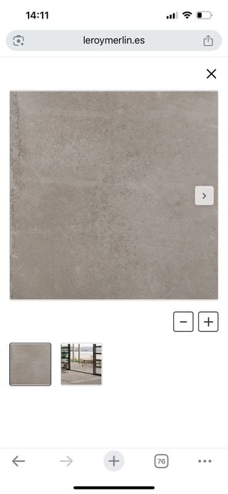 Suelo porcelánico gris efecto cemento 60x60 C3