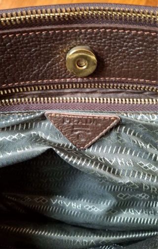 Bolso Prada Galleria Piel Marrón