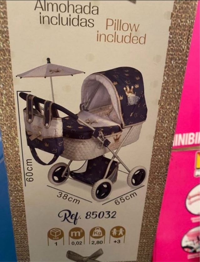 Cochecito de muñecas Classic Gold