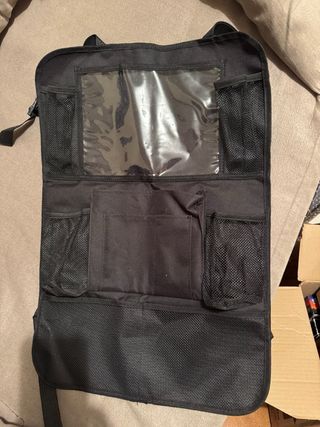 Organizador asiento coche negro