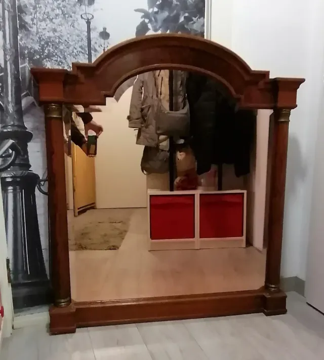 Espejo clásico madera y cristal