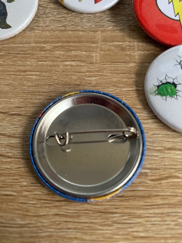 Lote 6 Chapas Superhéroes Marvel 38mm