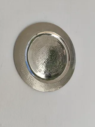 Plato de pared alpaca vintage