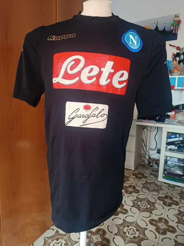 Maglia Napoli Champions League Nera Tg. L-XL