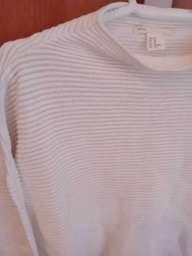 Jersey H&M Blanco Talla XS