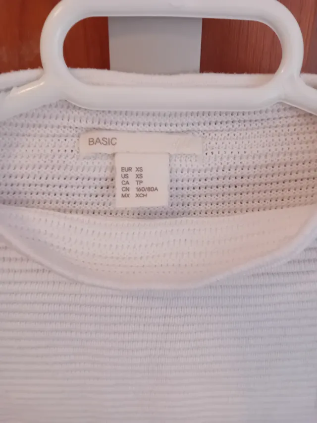 Jersey H&M Blanco Talla XS