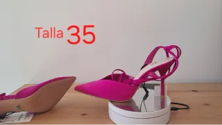 Zapatos Zara Talla 35 Mujer Nuevos. Tacón de aguja
