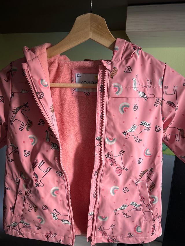 Chubasquero niña unicornios 2-3 años