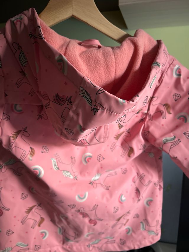 Chubasquero niña unicornios 2-3 años