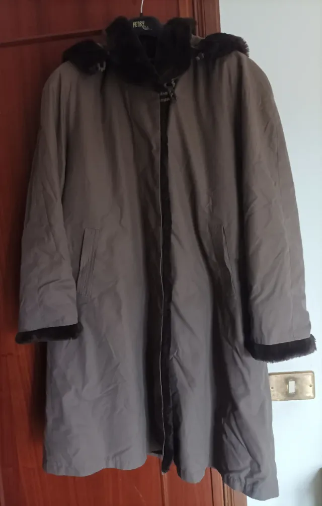 Cappotto donna Top Line con pelliccia