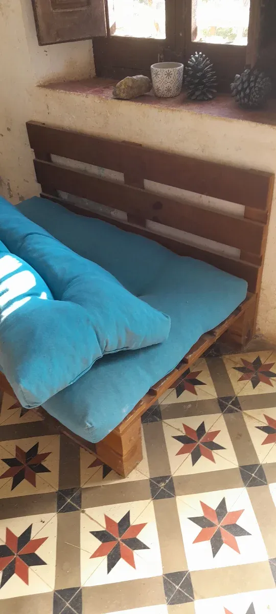Sofá de palet interior