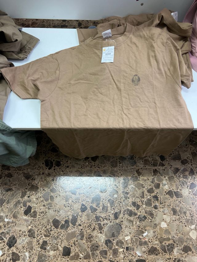 Camiseta Militar Talla M Color Caqui