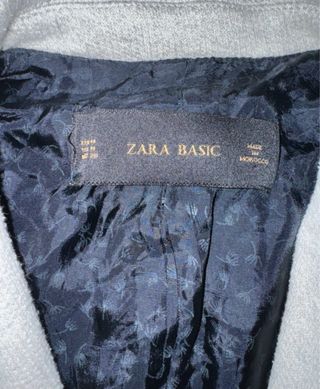 Americana Zara Basic Gris con coderas