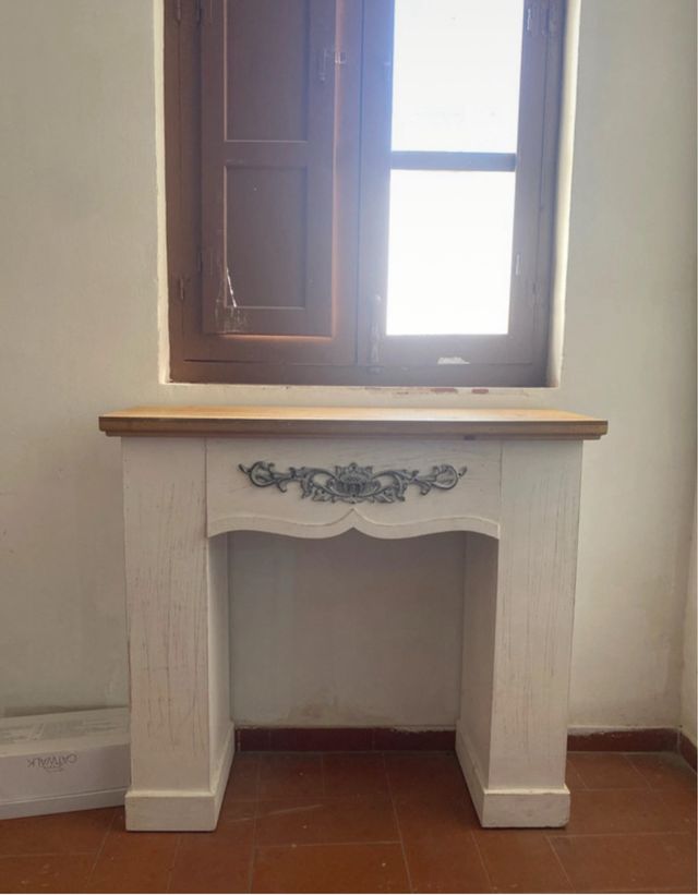 Chimenea + Taburete Rosa