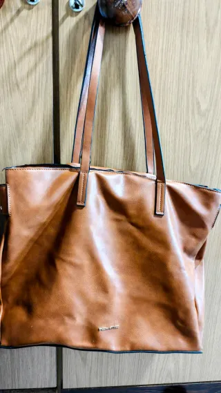 Bolso shopper marrón