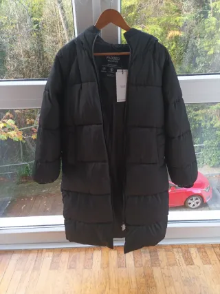 Plumífero Stradivarius Negro Talla M