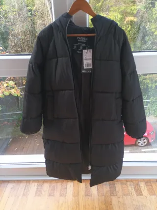 Plumífero Stradivarius Negro Talla M