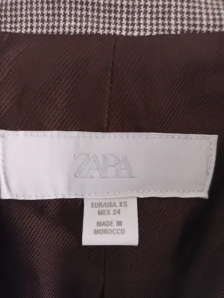 Chaqueta Zara Beige y Marrón