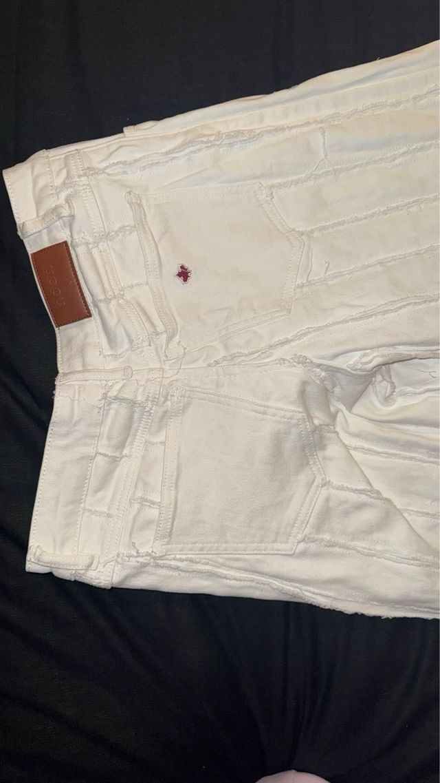 Pantalón Vaquero Noon Blanco Talla 36