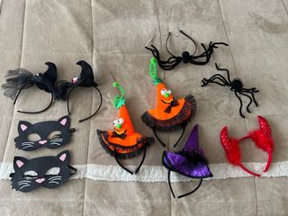 Diademas caretas pinza Halloween