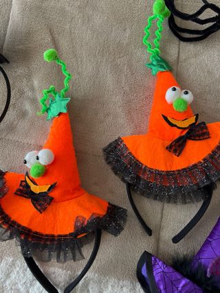 Diademas caretas pinza Halloween