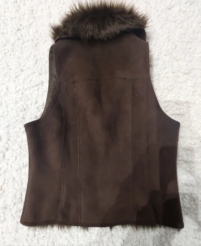 Chaleco de mujer con pelo sintético