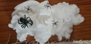 Accesorios Halloween: Calabaza y Telaraña